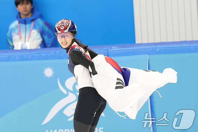 한국 쇼트트랙 대표팀 최민정. /뉴스1 ⓒ News1 이승배 기자