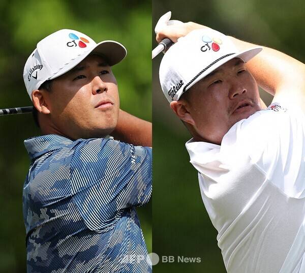 2026년 미국프로골프(PGA) 투어 더 아메리칸 익스프레스 우승 경쟁한 김시우 프로, 그리고 한국의 대표주자 임성재 프로. 사진제공=ⓒAFPBBNews = News1 (사진을 무단으로 사용하지 마십시오.)