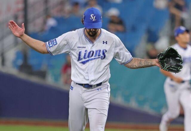 삼성 라이온즈 시절 코너 시볼드./삼성 라이온즈