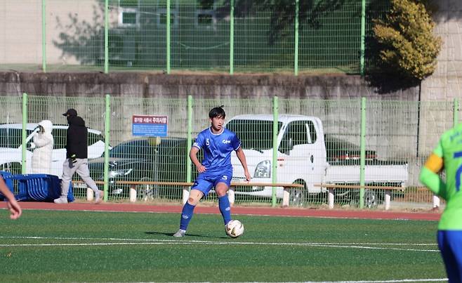 ▲ 중앙대 수비수 이탁호. ⓒ한국대학축구연맹