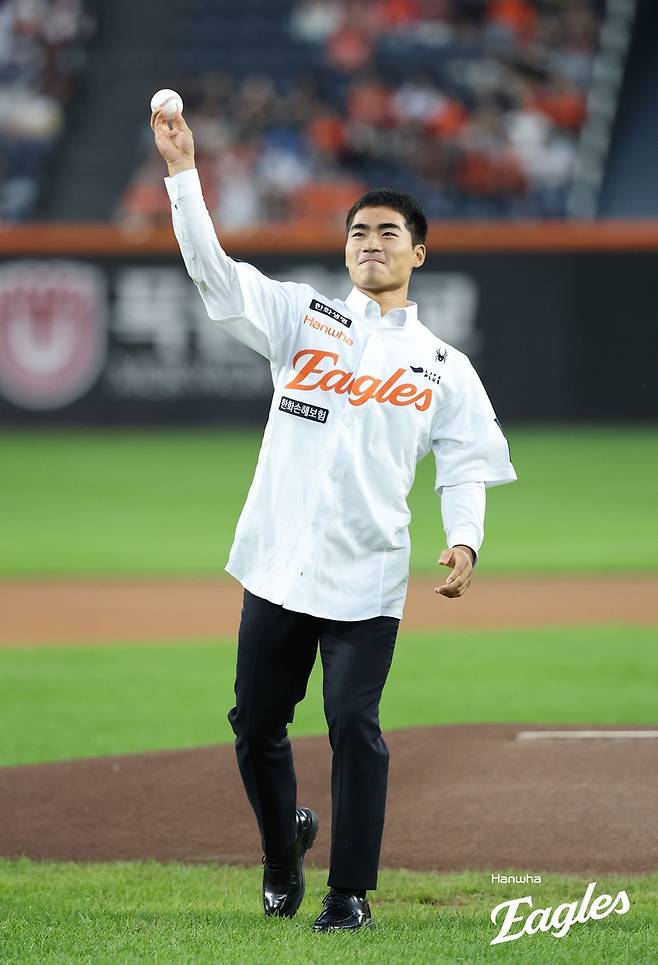 ▲ 한화 이글스는 2026년 신인 드래프트 1라운드에서 유신고 외야수 오재원을 선발했다. ⓒ 한화 이글스