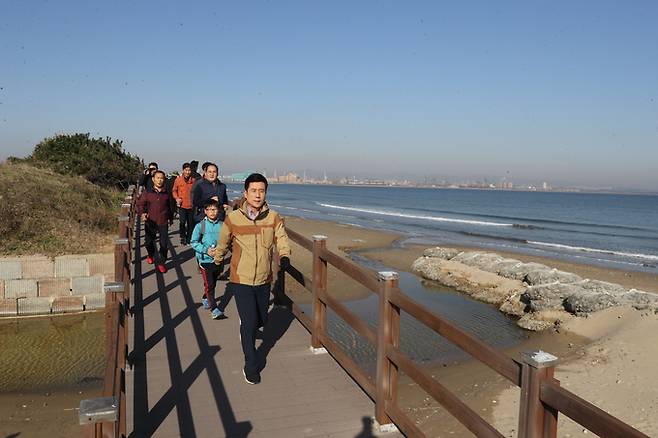 ▲ 2019 호미반도 해안둘레길 걷기축제.