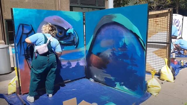 그래피티 장면 김천시 제공