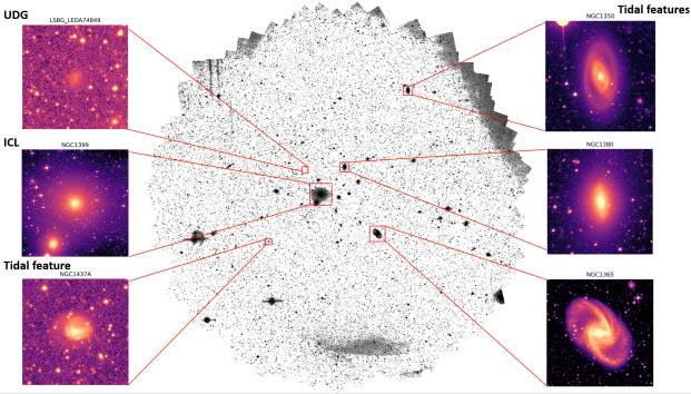 Fornax 은하단을 관측한 영상.(자료=우주항공청)