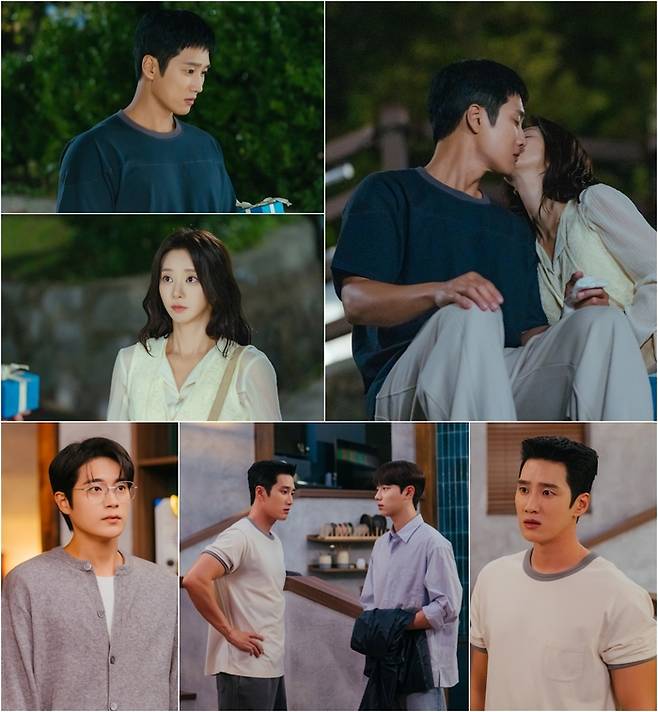 이주빈, 안보현 향한 기습 볼뽀뽀…연애 세포 꿈틀