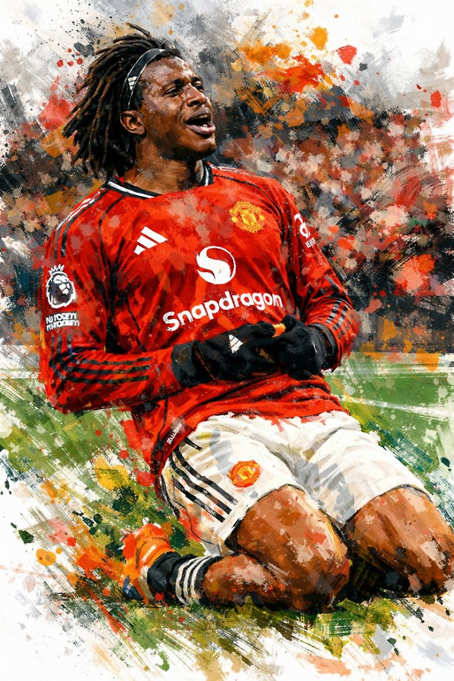 연속골에 BBC도 주목…박지성 맨유 등번호 물려받은 22세 덴마크 윙어, EPL 이주의 팀 선정