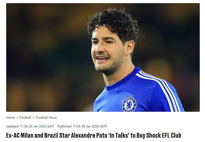 파투의 첼시 시절 모습. /사진=스포츠 바이블 갈무리