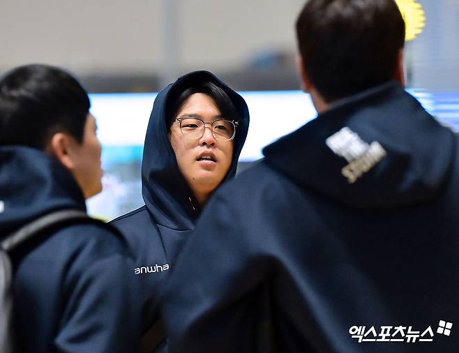 2026시즌부터 한화 이글스 유니폼을 입게 된 강백호가 지난 25일부터 호주 멜버른에서 시작된 새 소속팀 1차 스프링캠프 일정을 소화 중이다. 사진 엑스포츠뉴스 DB