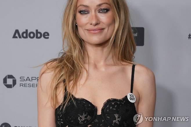 지난 24일 선댄스영화제 시사회 참석한 배우 겸 감독 올리비아 와일드 [AP=연합뉴스. 재판매 및 DB 금지]