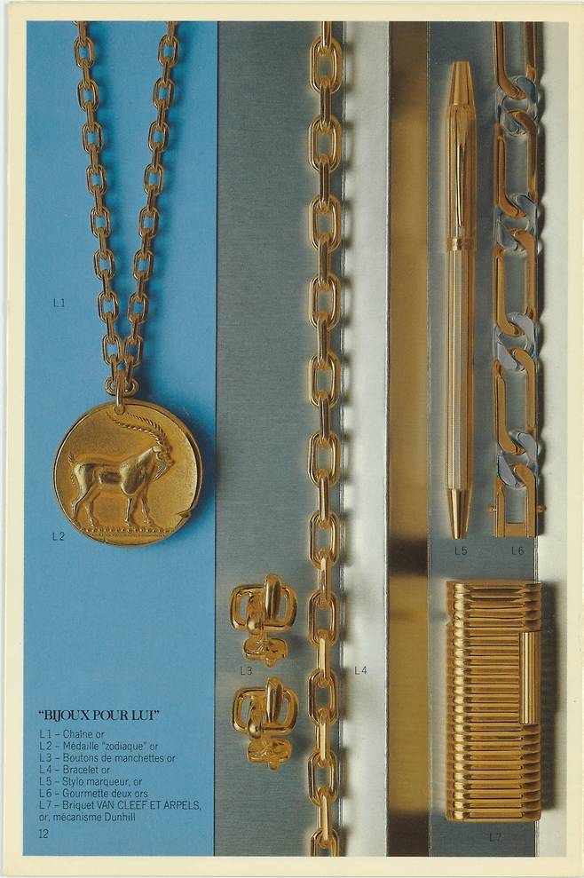 1975년 라 부티크(La Boutique) 컬렉션. 반클리프 아펠 아카이브.