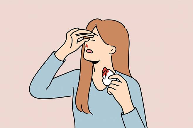 겨울철 코피가 잦다면 비강건조증을 의심해볼 수 있다. 사진은 기사 내용과는 무관함. /사진=클립아트코리아