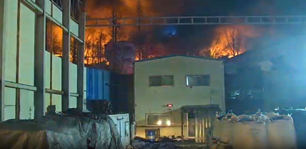 29일 김해시 생림면 한 공장에서 불이 났다. /경남소방본부