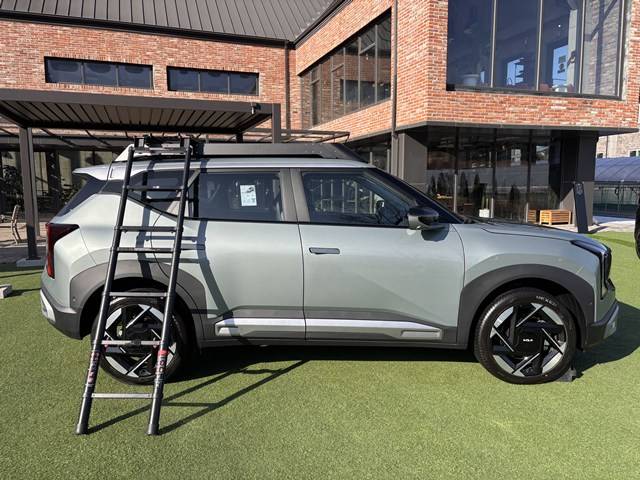 루프랙과 클래딩을 적용해 SUV 이미지를 강조한 셀토스 측면 모습. /황지향 기자