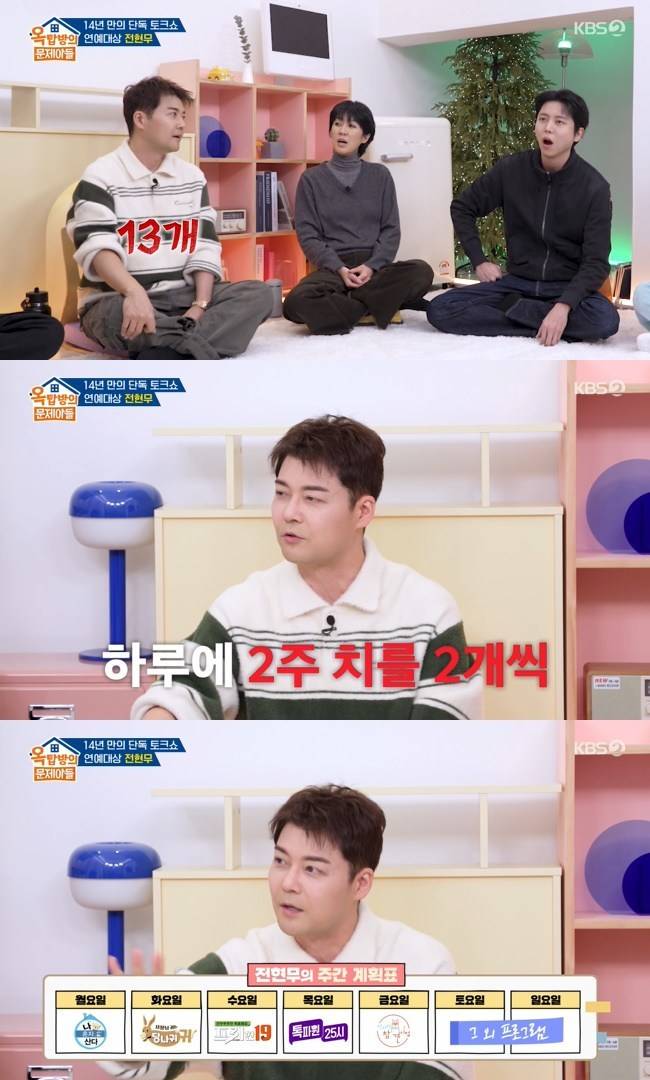 사진=KBS 2TV ‘옥탑방의 문제아들’ 캡처