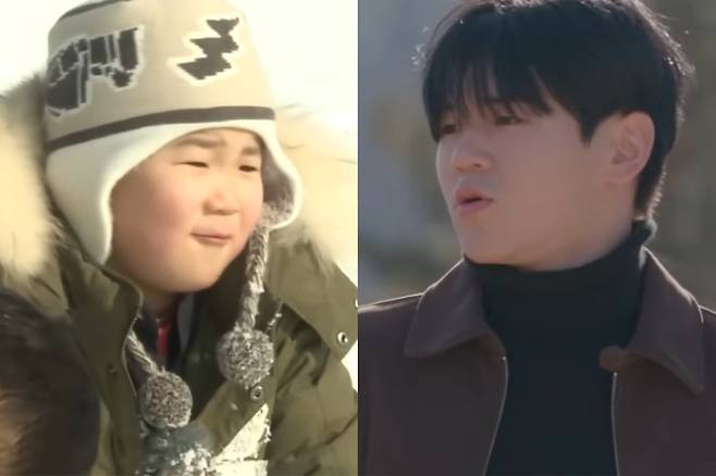 윤민수의 아들 윤후가 연애 리얼리티 프로그램에 출연한다. 유튜브 채널 'MBCentertainment' 영상 캡처, 유튜브 채널 'TEO 테오' 영상 캡처