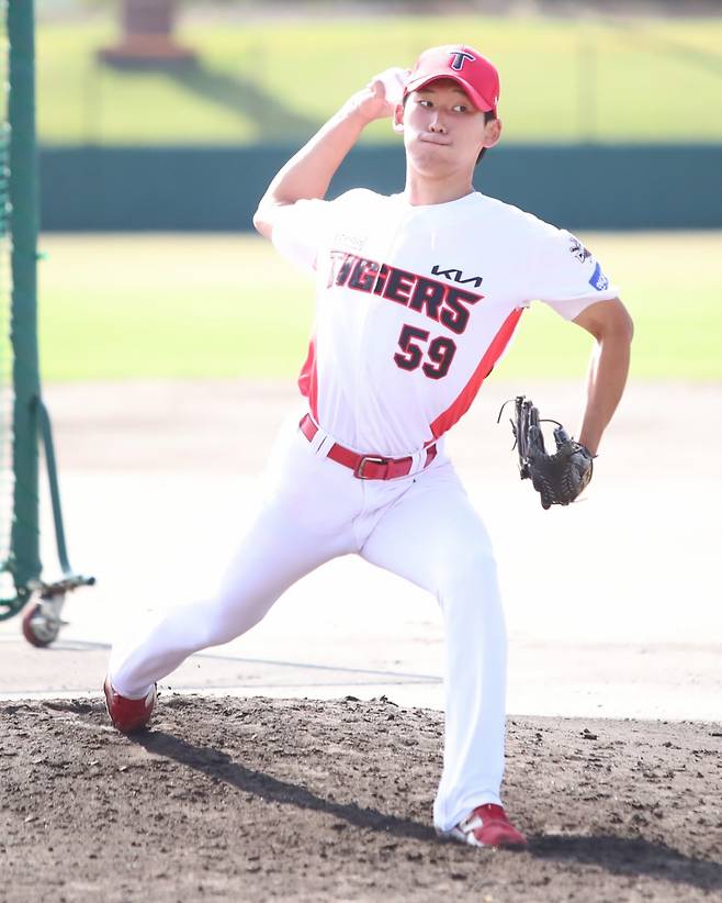 KIA 타이거즈에서 활약하던 지난해 양수호의 모습. /사진=KIA 타이거즈 제공