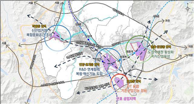 안양시 공업지역 종합구상안. 사진=안양시