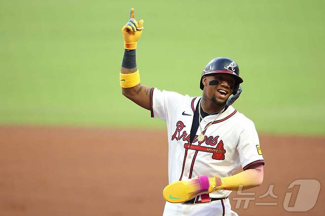로날드 아쿠냐 주니어가 베네수엘라 야구대표팀의 일원으로 2026 WBC에 출전한다. ⓒ AFP=뉴스1