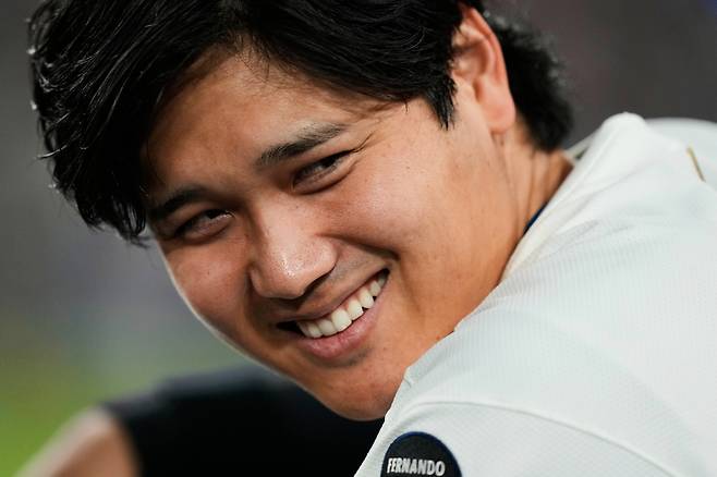 ◇미국 진출 초창기 통역에 의존했던 오타니는 꾸준한 노력 끝에 영어 구사 면에서도 진일보한 모습을 보여주고 있다. AP연합뉴스