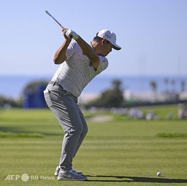 2026년 미국프로골프(PGA) 투어 파머스 인슈어런스 오픈에 출전한 김시우 프로가 1라운드에서 경기하는 모습이다. 사진제공=ⓒAFPBBNews = News1 (사진을 무단으로 사용하지 마십시오.)