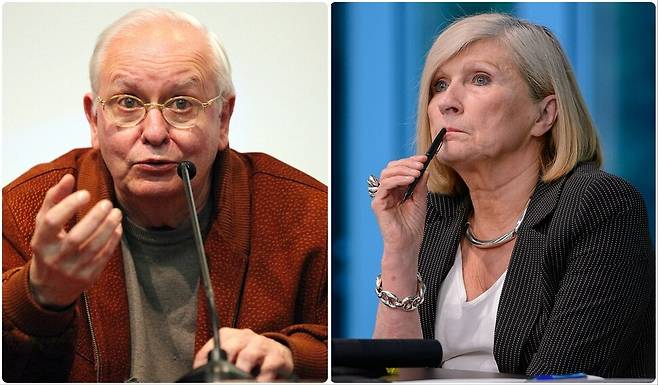 에르네스토 라클라우(왼쪽)와 샹탈 무페는 평생의 부부이자 학문적 동반자로 ‘급진적 민주주의’ 이론을 함께 구축했다. 위키미디어 코먼스