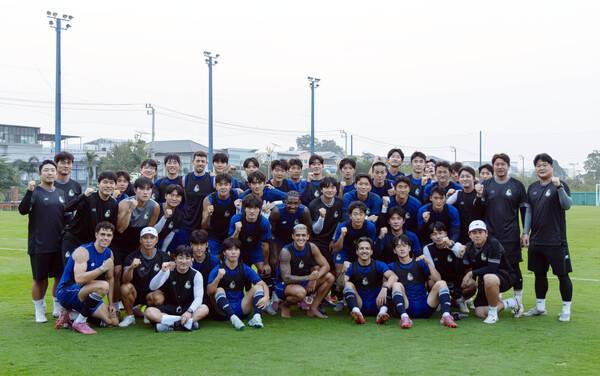 태국 방콕서 체력 다진 서울 이랜드, 제주 전지훈련에서 실전 감각 담금질.(사진제공=서울 이랜드)