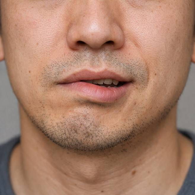 안면마비(AI 생성 이미지)