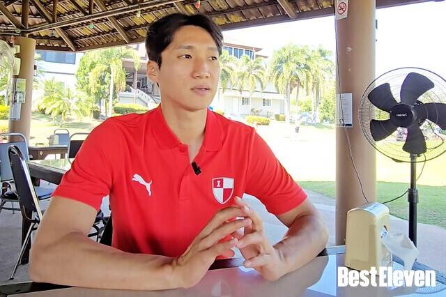 [BE.현장] 처음 입는 고향팀 유니폼 부산에 돌아온 우주성의 각오, 승격에 보탬 되고 싶다