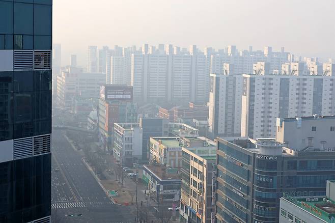광주광역시 도심 아파트 전경. (연합뉴스)