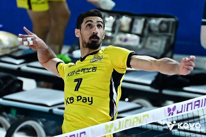 [서울=뉴시스] 남자 프로배구 KB손해보험 모하메드 야쿱. (사진=KOVO 제공). 2026.01.07. *재판매 및 DB 금지