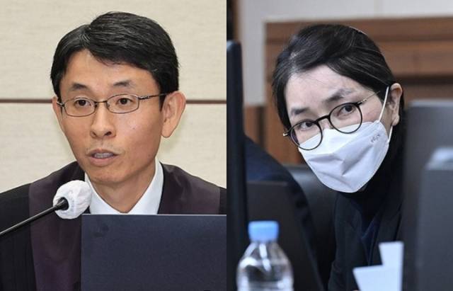 ▲우인성 부장판사·김건희 전 코바나 대표 ⓒ연합뉴스