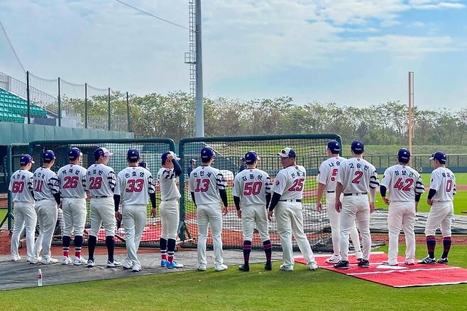 ▲ 대만 타이난에서 스프링캠프를 치르고 있는 롯데 자이언츠 선수단 ⓒ롯데 자이언츠