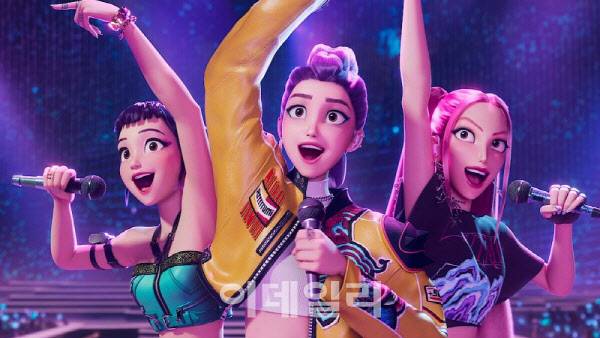 ‘케이팝 데몬 헌터스’ 속 가상 걸그룹 헌트릭스 (사진=넷플릭스)