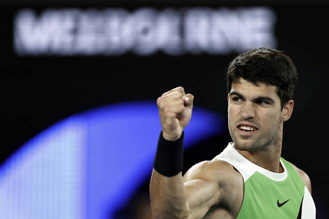 알카라스. 사진 | 멜버른=AFP연합뉴스