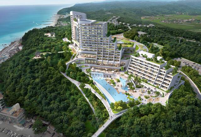 리조트서브조감도. /울진군