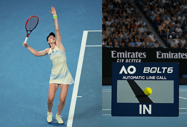2026 호주오픈 여자단식에서 처음 우승한 엘레나 리바키나. 강력한 서브와 다운더라인이 강점인 그의 플레이는 '볼트6'라는 AI 판정 시스템도 도움이 됐다는 분석이다. AO 페이스북