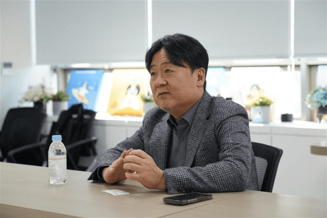 염익진 아클릴 CTO가 회사의 기술경쟁력을 설명하고 있다.
