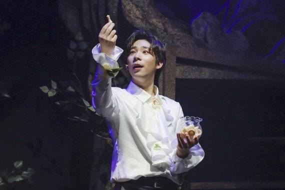 뮤지컬 'V에버 애프터'에서 '이준우'라는예명으로 무대에 오른 이준형 /사진=엠제이스타피쉬 제공