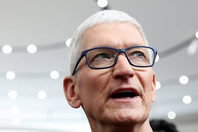 애플 팀 쿡 최고경영자(CEO).로이터 연합뉴스