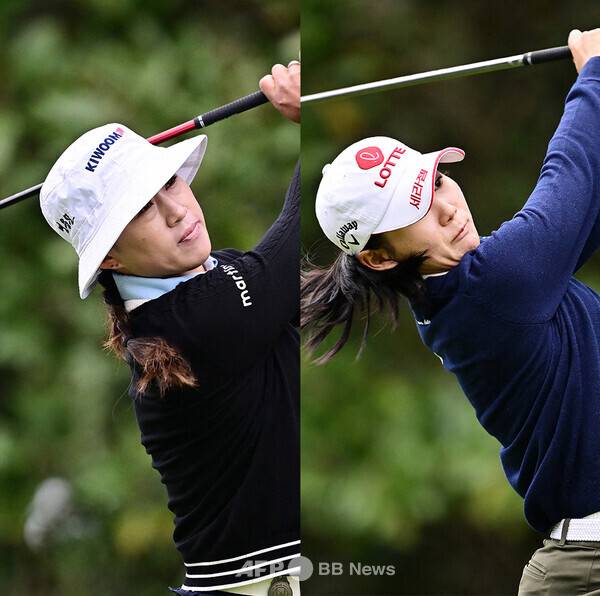 미국여자프로골프(LPGA) 투어 2026시즌 개막전 힐튼 그랜드 베케이션스 토너먼트 오브 챔피언스 우승에 도전하는 양희영, 황유민 프로가 3라운드에서 경기하는 모습이다. 사진제공=ⓒAFPBBNews = News1 (사진을 무단으로 사용하지 마십시오.)
