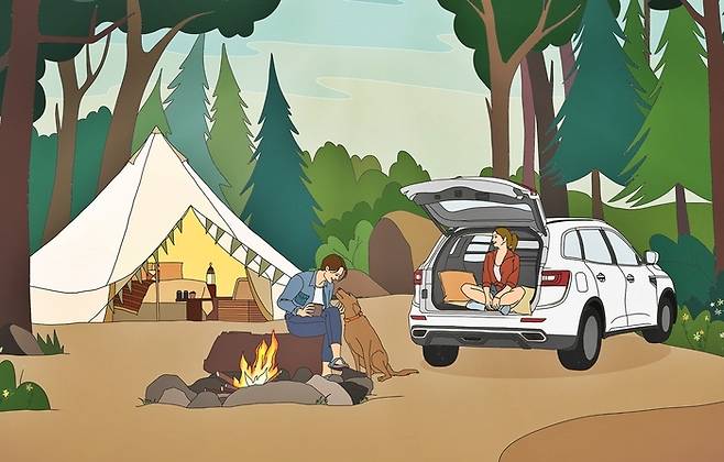 오토캠핑에 최적화된 QM6 퀘스트 [사진출처=르노코리아]