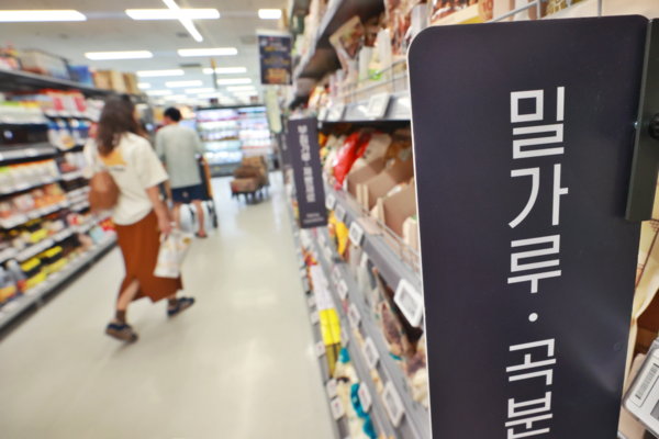 집중관리 '7대 생필품' 중 밀가루·라면 등 5개 품목 하락전환. 연합뉴스