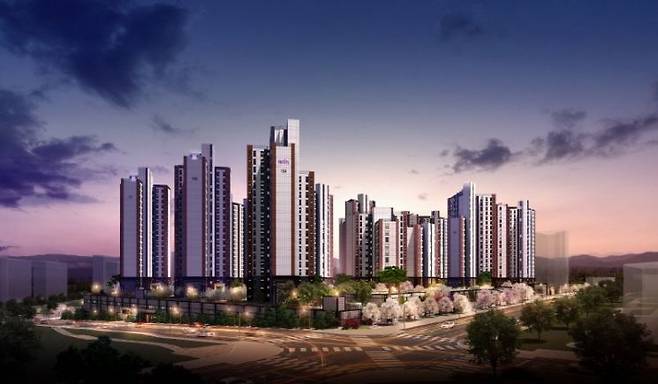 금성백조, ‘이천 중리 B3블록 금성백조 예미지’ 투시도