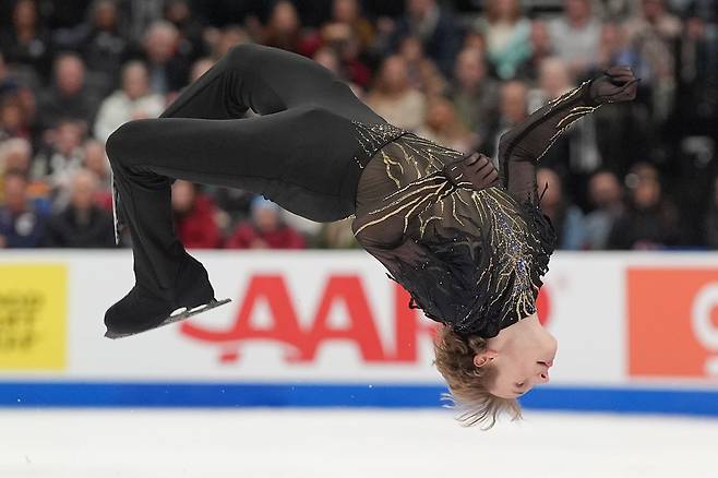 피겨스케이팅 남자 싱글의 1인자로 불리는 미국의 일리아 말리닌. 차원이 다른 기술로 이번 대회에서 금메달을 노린다. AP=연합뉴스