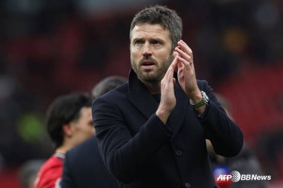 마이클 캐릭 맨체스터 유나이티드 임시 감독. /AFPBBNews=뉴스1