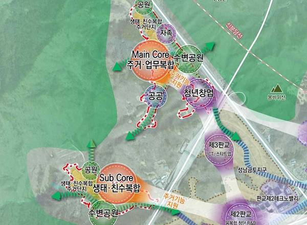 월판선 판교동역’  경제성 향상과 연관된 ‘성남금토2 공공주택지구’ 위치도. /성남시 제공