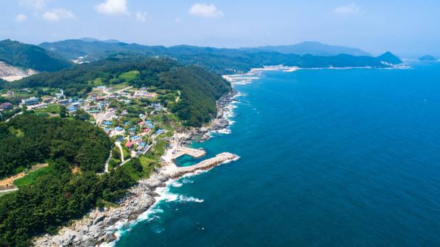 원전 유치를 희망하는 영덕군 석리마을 일대 전경. 영덕군 제공