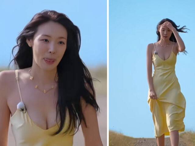 최미나수가 5만 원대 드레스에 비해 값비싼 주얼리를 선보였다. / 넷플릭스 '솔로지옥5'