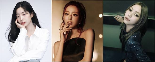 트와이스 다현, 있지 유나, 류진(왼쪽부터), 사진제공|JYP엔터테인먼트