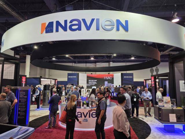 2~4일(현지시간) 미국 라스베이거스에서 열린 'AHR 2026'의 경동나비엔 홍보부스 모습 [사진=경동나비엔)